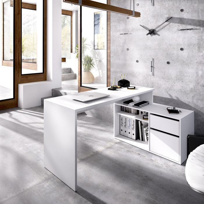 Latitude Run Zoya LShape Computer Desk & Reviews Wayfair.co.uk